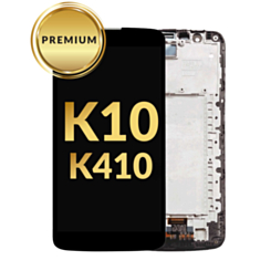 LCD Assembly with Frame for LG K10 (K410 / 2016) (BLACK) (Premium)