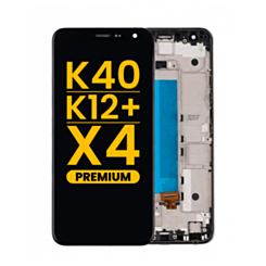 LCD Assembly with Frame for LG K40 (X420) / K12 Plus / X4 (2019) (BLUE) (Premium)