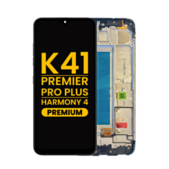 LCD Assembly with Frame for LG K41 / Premier Pro Plus / Harmony 4 (BLACK) (Premium)