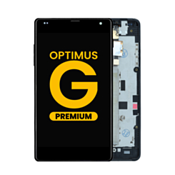 LCD Assembly with Frame for LG Optimus G (E970) (BLACK) (Premium)