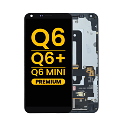 LCD Assembly with Frame for LG Q6 / Q6 Plus / G6 Mini (M700 / X600) (BLACK) (Premium)