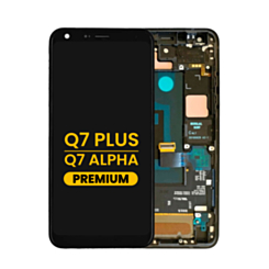 LCD Assembly with Frame for LG Q7+ / Q7 Alpha (LMQ610) (BLACK) (Premium)