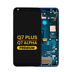 LCD Assembly with Frame for LG Q7+ / Q7 Alpha (LMQ610) (BLUE) (Premium)