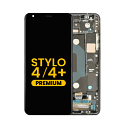 LCD Assembly with Frame for LG Stylo 4 Plus / Stylo 4 (BLACK) (Premium)