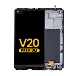 LCD Assembly with Frame for LG V20 (H910) (BLACK) (Premium)