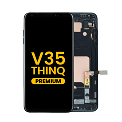OLED Assembly with Frame for LG V35 ThinQ (BLACK) (Premium)