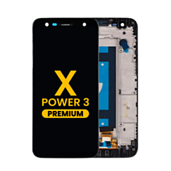 LCD Assembly with Frame for LG X Power 3 (K220) (BLACK) (Premium)
