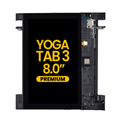 LCD Assembly with Frame for Lenovo Yoga Tab 3 8.0" (YT3-850) (BLACK) (Premium)