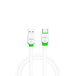 LDNIO LS33 USB A-C Cable for Quick Charge and Data Transfer (6ft) (12W) (WHITE) (Only Ground Shipping)