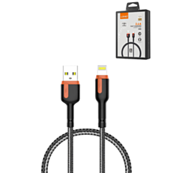 LDNIO LS531 USB A-L Non-MFI Fast Charging Cable (GRAY) (3ft) (12W) (Only Ground Shipping)