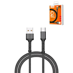 LDNIO LS64 USB A-C Braided Charging Data Cable (GRAY) (6ft) (12W) (Only Ground Shipping)