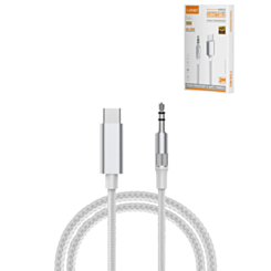 LDNIO LSY82c USB-C to AUX Audio Adapter (6ft) (WHITE) (Only Ground Shipping)