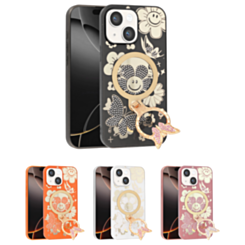 Luxury Diamond Shiny Cases with Butterfly Ring Design for iPhone 13 / 14 (Only Ground Shipping)