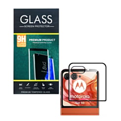 Back Tempered Glass for Motorola Razr 2024 / Razr 50 (XT2453 / 2024) / Razr 2025 / Razr 60 (XT2553 / 2025) / Razr 2026 / Razr 70 (XT2657 / 2026) (3D Curved / 1 Piece)