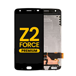 LCD Assembly with Frame for Motorola Moto Z2 Force (XT1789) (BLACK) (Premium)