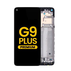 LCD Assembly with Frame for Motorola Moto G9 Plus (XT2087) (BLACK) (Premium)