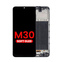 OLED Assembly with Frame for Galaxy M30 (M305) (Aftermarket OLED)