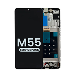 LCD Assembly with Frame for Galaxy M55 5G (M556 / 2024) (Service Pack)