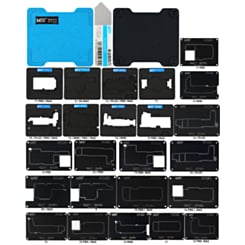 Stock up on the MaAnt 0.12mm Motherboard Middle Layer BGA Reballing Stencil Platform Set for iPhone X to 15 Pro Max.