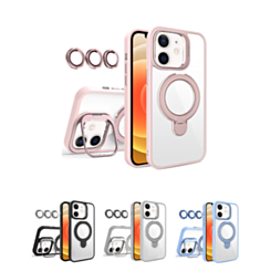 Magnetic Clear Case with 2 Kickstand & Camera Lens for iPhone 11 (Only Ground Shipping)