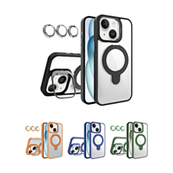 Magnetic Clear Case with 2 Kickstand & Camera Lens for 13 / 14 / 16e / 17e (Only Ground Shipping)