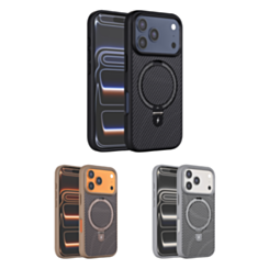 Magnetic Kickstand Case with Carbon Fiber for iPhone 17 Pro max (Only Ground Shipping)