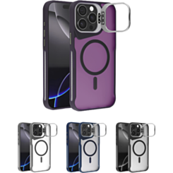 Matte Transparent Camera Stand Case with Wireless Charging for iPhone 13 Pro Max (Only Ground Shipping)