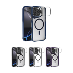 Matte Transparent Camera Stand Case with Wireless Charging for iPhone 16 Pro (Only Ground Shipping)