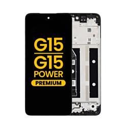 LCD Assembly with Frame for Motorola Moto G15 (XT2521-3 /2025) / G15 Power (XT2521-5 /2025) (Premium)