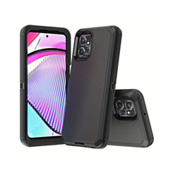 Heavy Duty Case for Moto G Power 5G (2025 / 2026) / Play 5G (2025) (BLACK) (Only Ground Shipping)