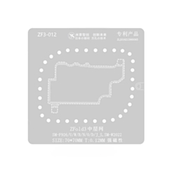 MIJING Middle Layer BGA Reballing Stencil for Galaxy Z Fold 3 SM-F926 / U / W / B / N / O / D / J_S-1 (Not Returnable) (Only Ground Shipping)