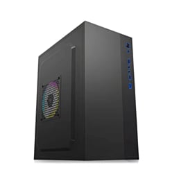 Custom Tower PC Case with Large Cooling Fan (BLACK) (300*165*380MM) (Only Ground Shipping)
