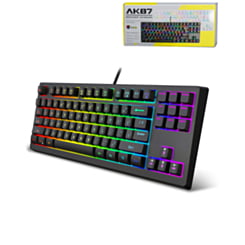 Mechanical Wired Full-Size 87 Key RGB Keyboard AK87 (Only Ground Shipping)