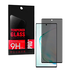 Privacy Tempered Glass for Galaxy Note 10 Plus (Case Friendly / 3D Curved / Anti-Spy / 1 Piece)
