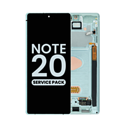 Grab the wholesale deals on the OLED assembly with frame for Galaxy Note 20 N980 and N981 in Mystic Green, service pack.
