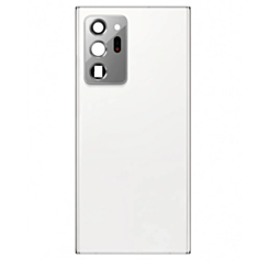 Back Glass with Camera Lens and Adhesive for Galaxy Note 20 Ultra (NO LOGO) (MYSTIC WHITE)