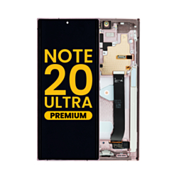 Stock up on the premium OLED assembly with frame for Galaxy Note 20 Ultra N985 and N986 in Mystic Bronze.
