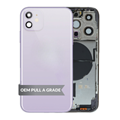 Back Housing Frame with Small Components Pre-Installed for iPhone 11 (PURPLE) (OEM Pull A Grade)