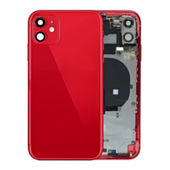 Back Housing Frame with Small Components Pre-Installed for iPhone 11 (RED) (OEM Pull A Grade)