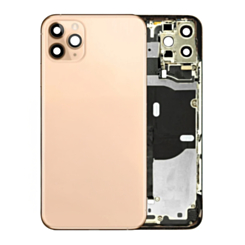 Back Housing Frame with Small Components Pre-Installed for iPhone 11 Pro (GOLD) (OEM Pull A Grade)