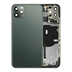 Back Housing Frame with Small Components Pre-Installed for iPhone 11 Pro (MIDNIGHT GREEN) (OEM Pull A Grade)