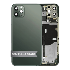 Back Housing Frame with Small Components Pre-Installed for iPhone 11 Pro (MIDNIGHT GREEN) (OEM Pull A Grade)