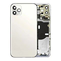 Back Housing Frame (SILVER) (OEM Pull A Grade) with Small Components Pre-Installed for iPhone 11 Pro