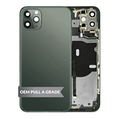 Back Housing Frame (MIDNIGHT GREEN) (OEM Pull A Grade) with Small Components Pre-Installed for iPhone 11 Pro Max