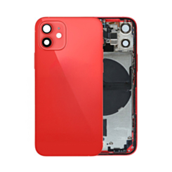 Back Housing Frame with Small Components Pre-Installed for iPhone 12 Mini (RED) (OEM Pull A Grade)