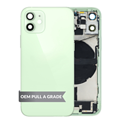 Back Housing Frame with Small Components Pre-Installed for iPhone 12 Mini (GREEN) (International) (OEM Pull A Grade)