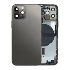 Back Housing Frame with Small Components Pre-Installed for iPhone 12 Pro (GRAPHITE) (OEM Pull A Grade)