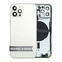 Back Housing Frame with Small Components Pre-Installed for iPhone 12 Pro (SILVER) (International) (OEM Pull A Grade)