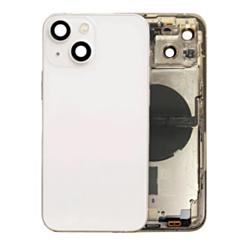 Back Housing Frame (STARLIGHT) (US Version) (OEM Pull A Grade) with Small Components Pre-Installed for iPhone 13