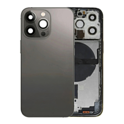 Back Housing Frame (GRAPHITE) (US Version) (OEM Pull A Grade) with Small Components Pre-Installed for iPhone 13 Pro
